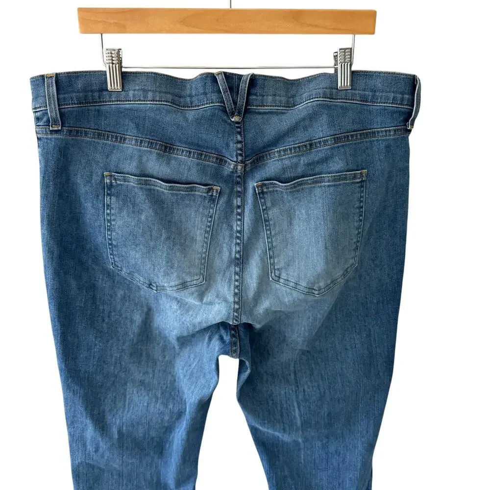 Veronica Beard Sheridan Exaggerated Flare High Rise Jeans Keystone Blue Size‎ 20 - Picture 7 of 13